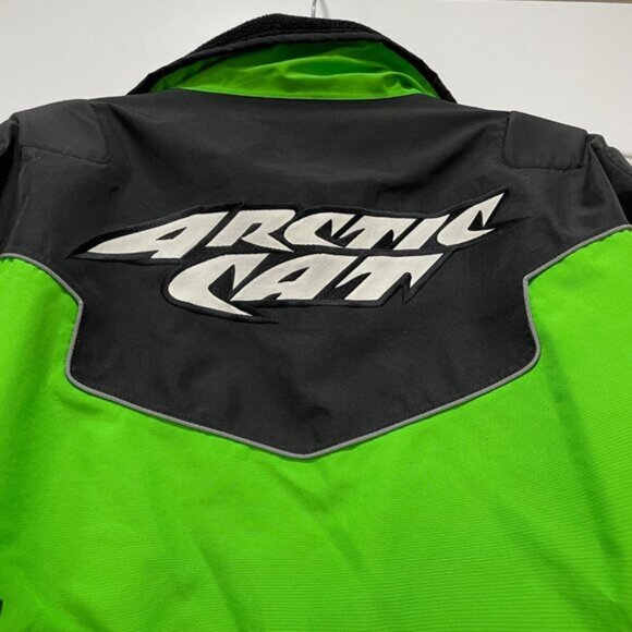 Men's Arctic Cat Mountain Gore Tex Snowmobiling Jacket Green Black 2XLT - Picture 12 of 14